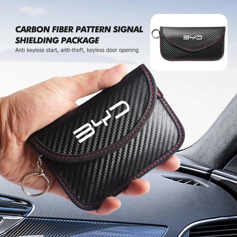 Car Key Signal Blocker - Dompet Kulit Kotak Pemblokir Sinyal RFID
