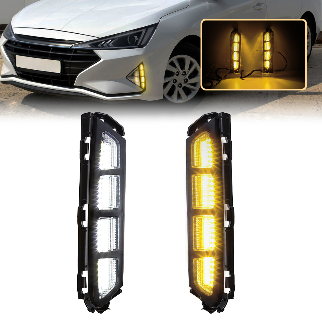 Car Accessories For Road Trip - 2 Buah Lampu Kabut LED untuk