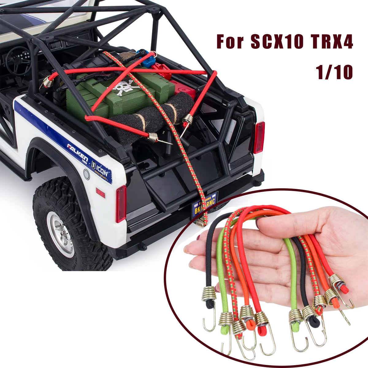 Car Accessories Roof Rack - Tali Bungee 5/10Pcs dengan Pengait untuk
