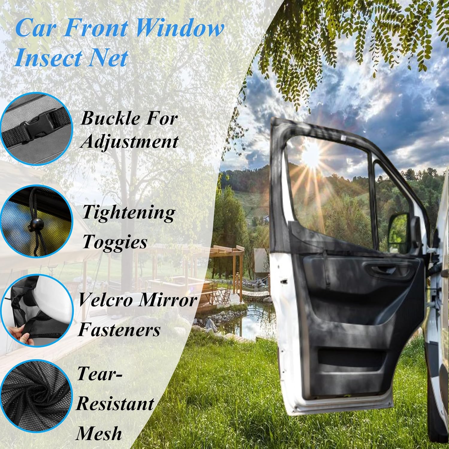 2 Buah Layar Anti Serangga Jen - Car Accessories Gifts ulasan dan harga