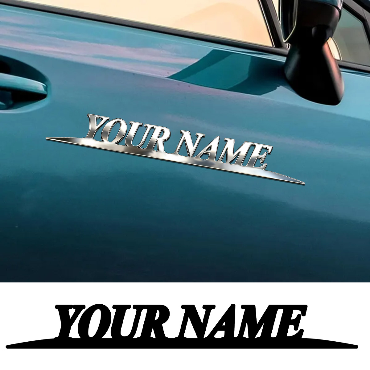 Stiker Nama Trendy Logam Kusto - Car Accessories Gifts ulasan dan harga