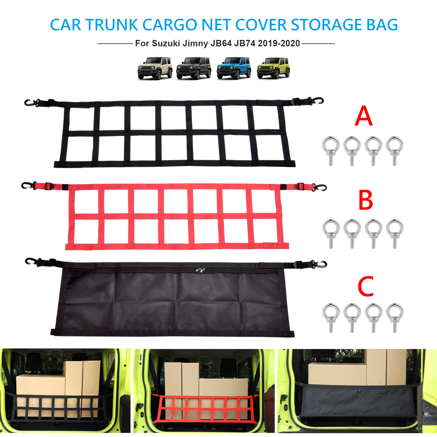 Menyimpan Merapikan untuk Jimn - Car Cargo Net Trunk ulasan dan harga