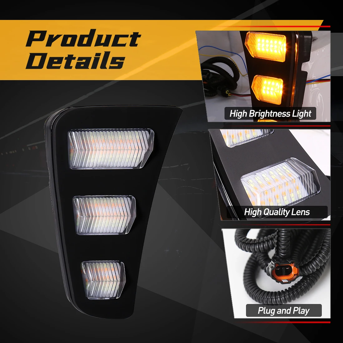 Lampu LED mobil siang hari unt - Car Accessories For Road Trip ulasan dan harga